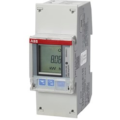 Energiemeter 1 fase direct 65A, 230V AC klasse B, 2xI / 2xO, act. / re